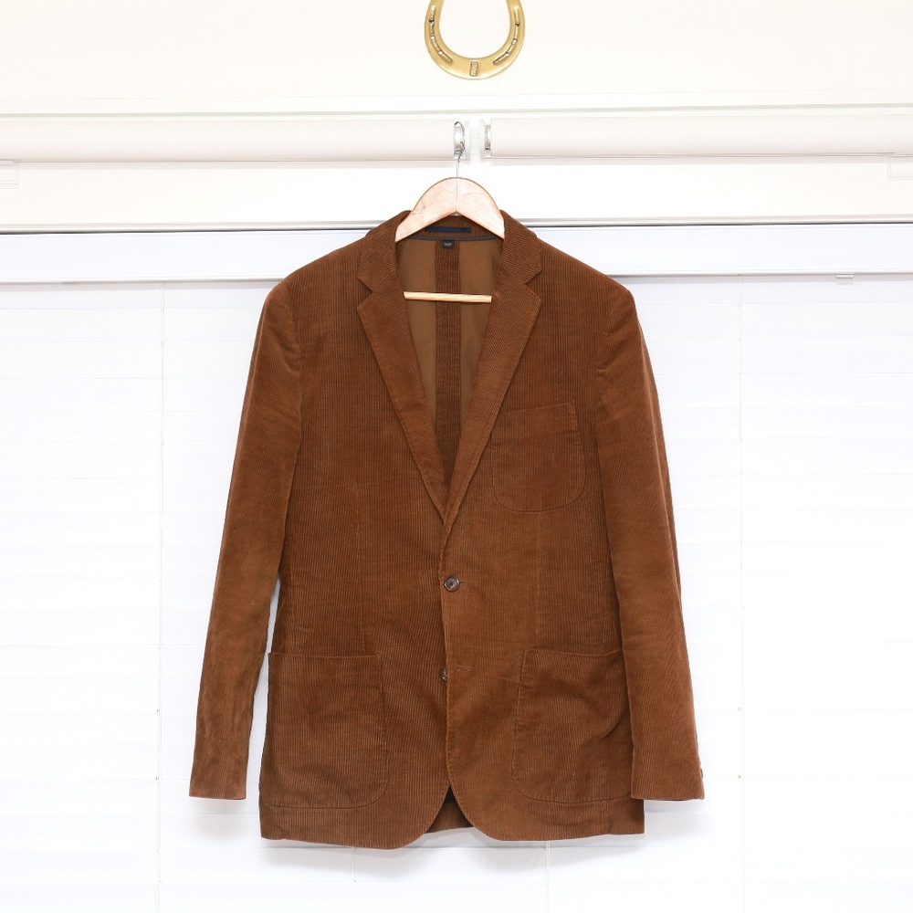 J Crew brown corduroy Ludlow blazer 38r